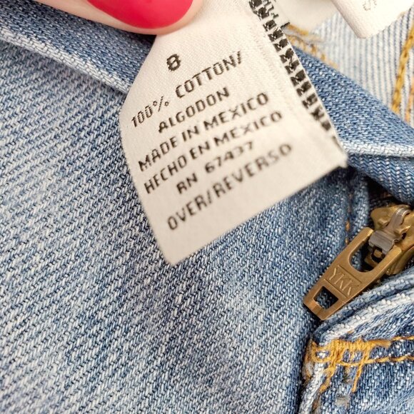 Vintage Ralph Lauren High Rise Jean Shorts Size 8 - Picture 8 of 9